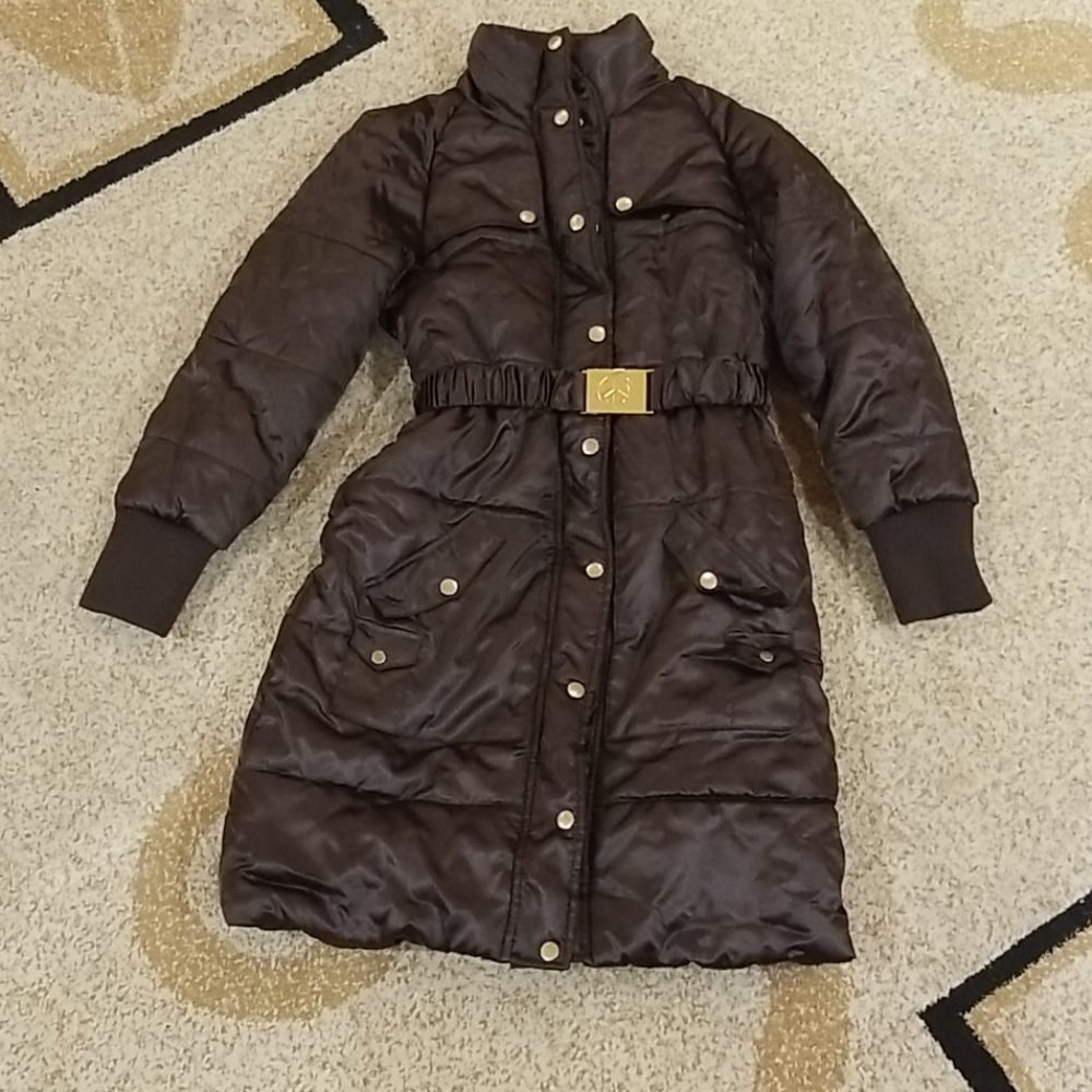 Girls coat brown,  14-16